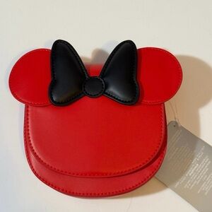 Disney Red and Black Minnie Mouse Crossbody Bag